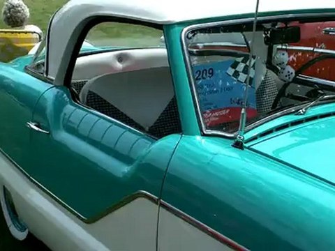 1958 Dash - This is a unique classic car. Blue and white. Classic cars!