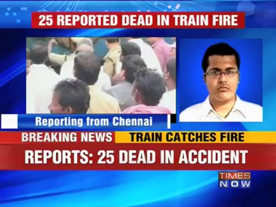 Fire breaks out on Chennai bound train