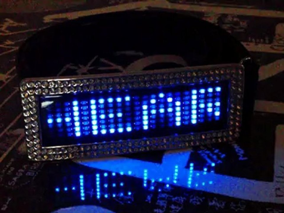 CEINTURE BLEUE LED