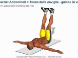 Tocco delle caviglie con gambe in verticale