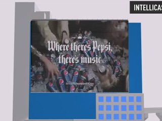 rideaux de LED outdoor intégration 3D INTELLICAST