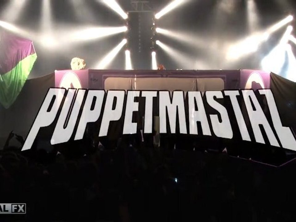 Au pont du rock 2012 - Puppetmastaz - Visual fx