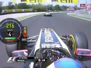 F1 2011 Italian GP Bruno Senna Onboard vs Kobayashi Battle [HD] Engine Sounds