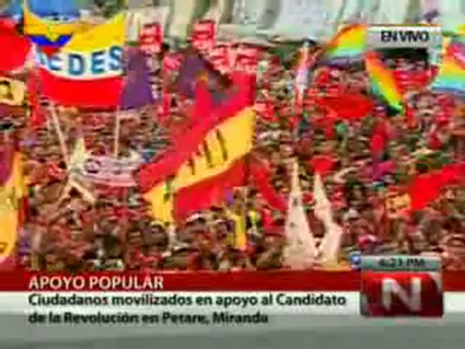 (VÍDEO) (1/4) Palabras del Candidato Hugo Chávez en Petare (28/07/2012)