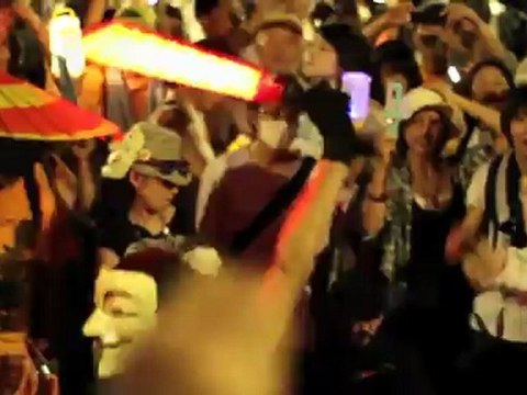 20120729 脱原発の鎖が国会包囲〜議事堂前に解放区！ OurPlanetTV