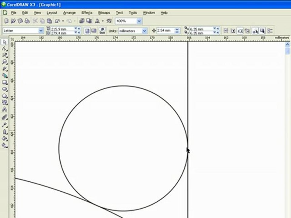 Corel Draw straight line and curve Tutorial