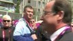 JO: François Hollande en visite au village olympique