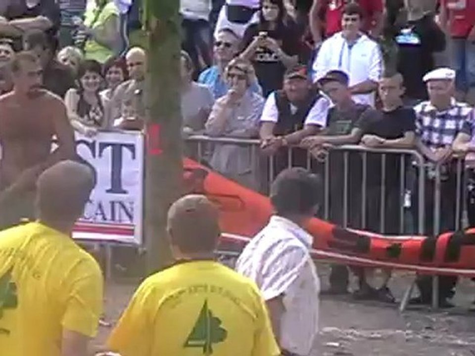 LES BUCHERONS FONT LE SPECTACLE A RADDON