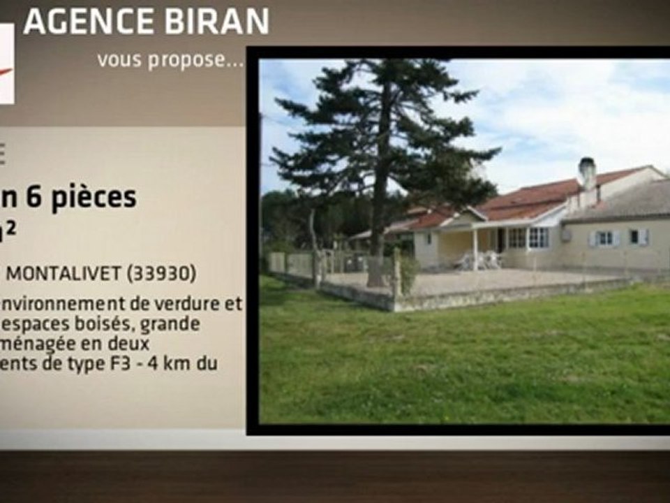 A vendre - Maison - VENDAYS MONTALIVET (33930) - 6 pièces -