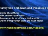 Felix Mendelssohn-Bartholdy's, Bridal March, Violin and Piano sheet music - Video Score