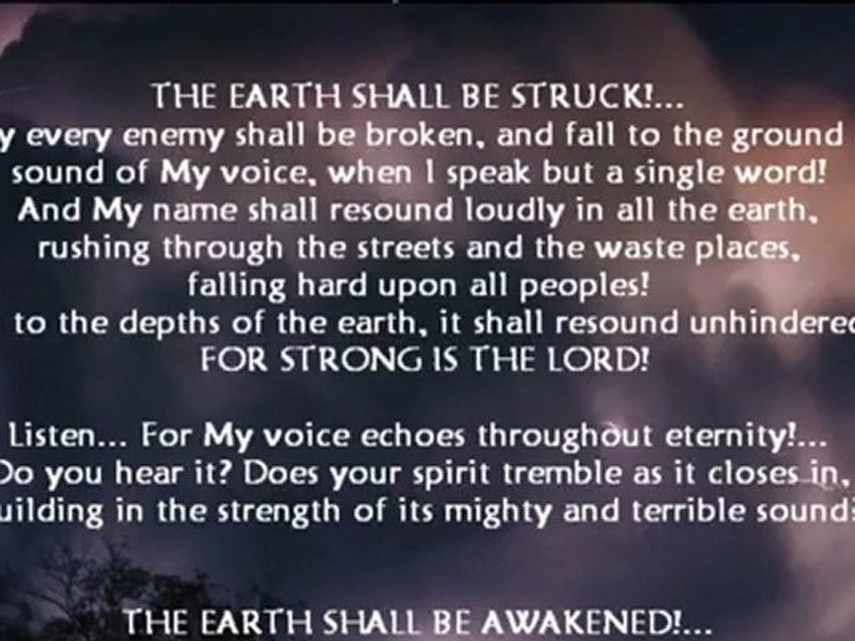 I Am Risen Up, As a Mighty and Terrible One - TrumpetCallofGodOnline.com