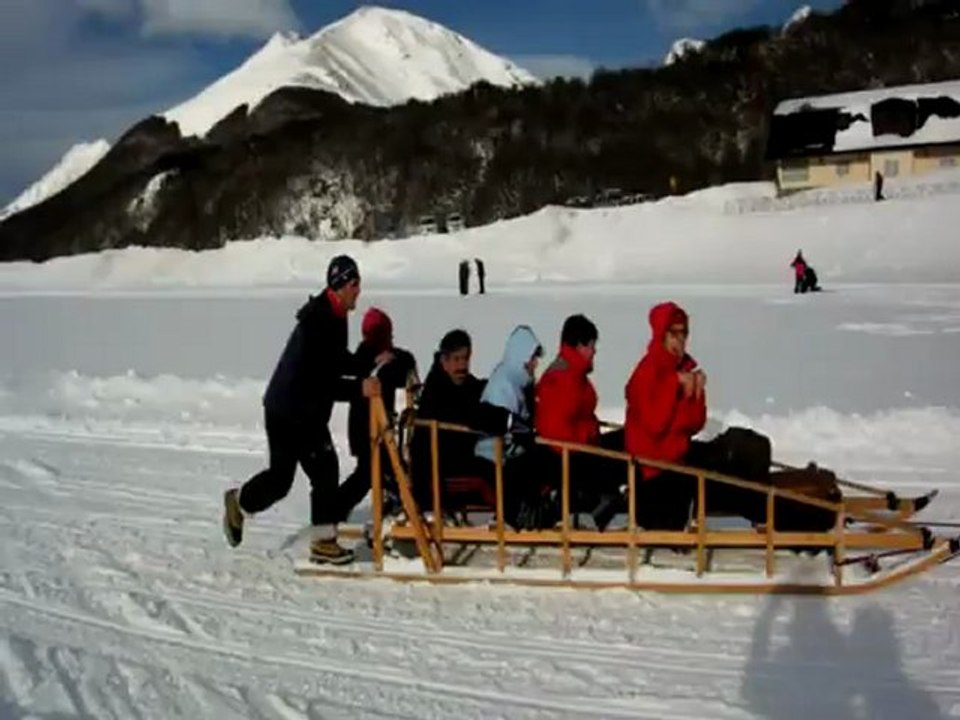 arrivée du traineau