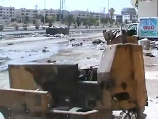 Syria فري برس  حلب صلاح الدين   قتلى عصابات الاسد بشوارع الحي 30 7 2012 Aleppo