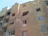 Syria فري برس حلب مساكن هنانو  قذيفة طياره فوق المباني السكنيه   29 7 2012 Aleppo