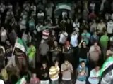 Syria فري برس  حماه المحتلة امواج رائعه للمتظاهرين على انشودة كل ليله مظاهرات Hama