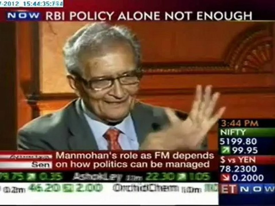 Amartya Sen : India Obsessed with Growth