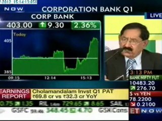 Corporation Bank Q1 Results