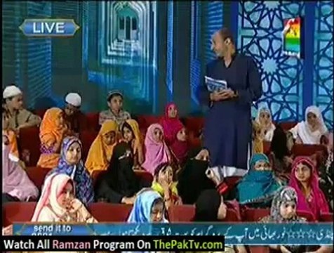 Noor e Ramzan Hum Ke Saath By Hum TV - 30h July 2012 (Aftar) - Part 7