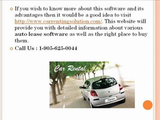 Car Rental Software