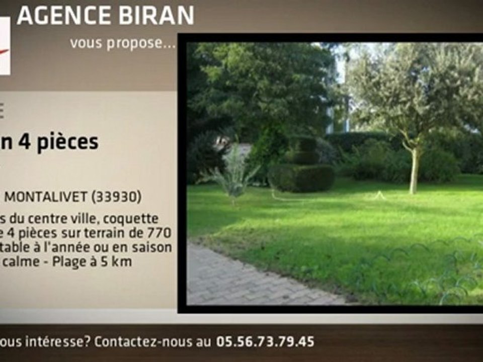 A vendre - Maison - VENDAYS MONTALIVET (33930) - 4 pièces -