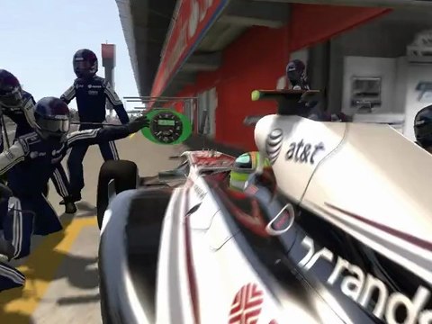 F1 2011 - GP d'Espagne - Passage aux stands