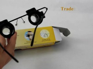 Watch Repair 20X Magnifier White LED Light Glass Loupe Lens
