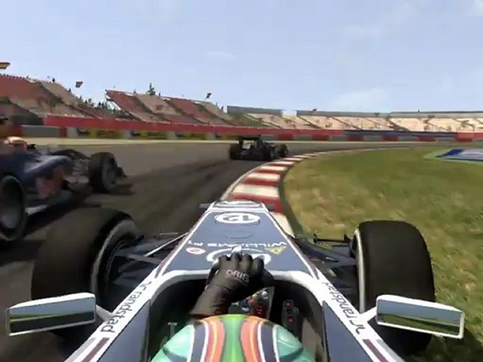 F1 2011 - GP d'Espagne - Kier vs Webber en onboard (2)