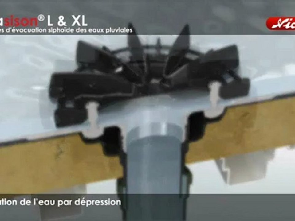 Evacuation siphoide des eaux pluviales Akasison