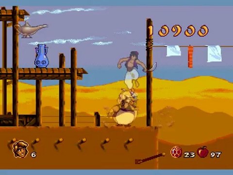Test d'Aladdin (Megadrive, 1993)