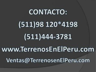 Ventas de terrenos en Lima