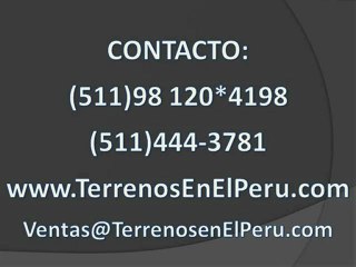 Terrenos en los Olivos