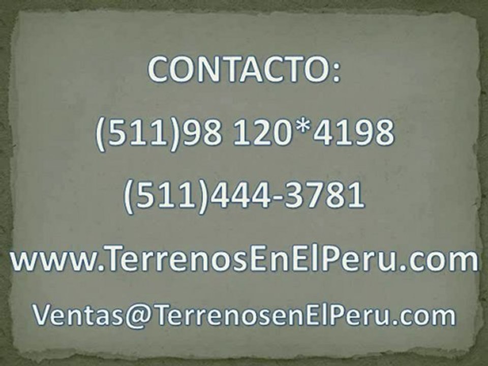 Terrenos en ventas en Lima