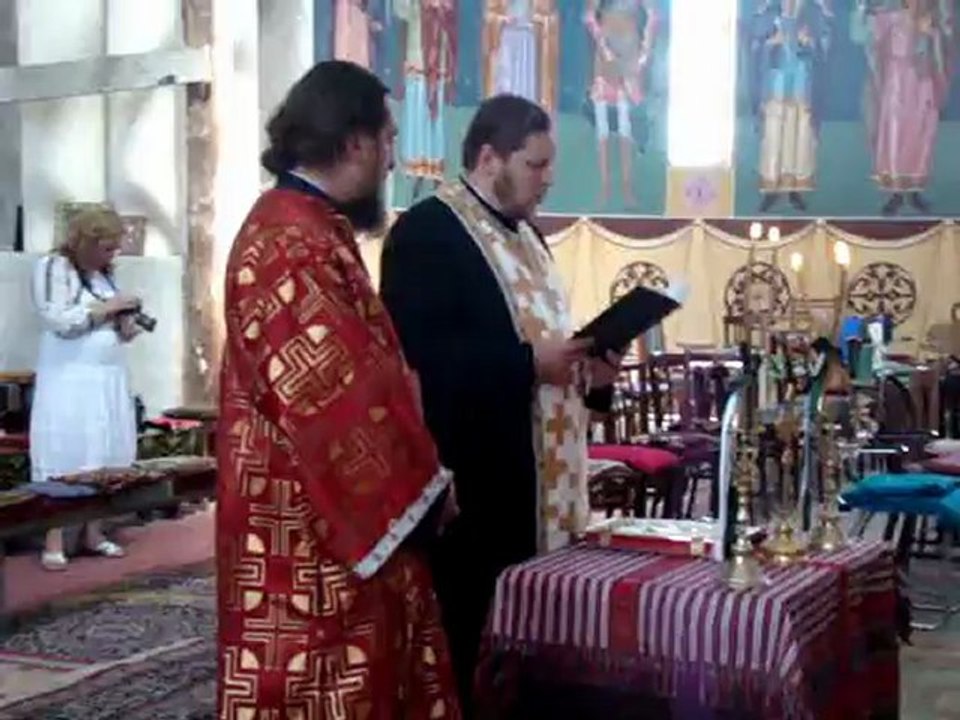 Tedeum la Catedrala Ortodoxă oficiat de  Preot Protopop Vasile Gafton-Tabăra de creaţie şi recreaţie- Avrig, Edenul Transilvănean