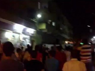 Syria فري برس حلب  مسائية حي الخالدية بعد تراويح يوم 11 رمضان 30 7 2012 جـ2 Aleppo