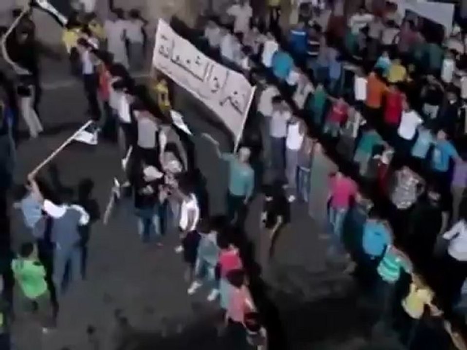 Syria فري برس حلب  الباب  مسائية رائعة   شهيد يا رايح على الجنة 30 7 2012 Aleppo