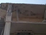 Syria فري برس حلب   انهدام شرفة في الراشدين جراء سقوط قذيفة 30 7 2012م Aleppo
