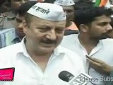 Actor Anupam Kher in Andolan against corruption