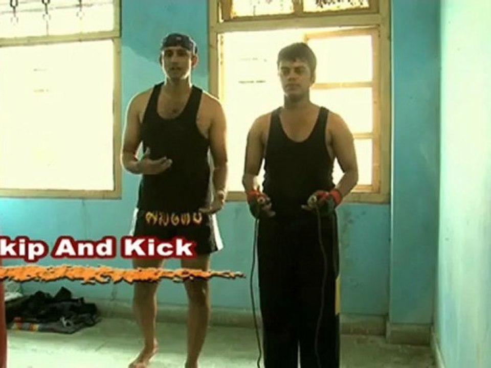 Skipping and Kicking Exercise Routine