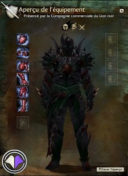 Guild Wars 2 - Armures lourdes du Tonnelle du Crépuscule