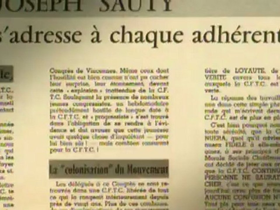 90ème anniversaire de la CFTC - Septembre 2009 - Expression Directe CFTC