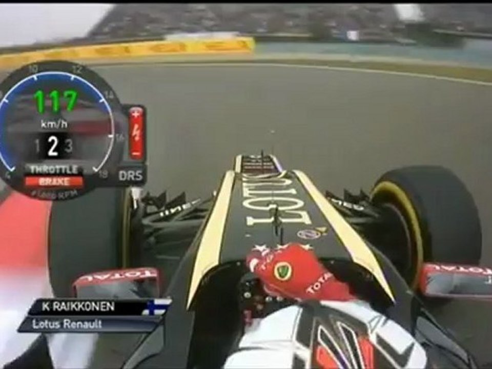 F1 2012 Shanghái Onboard Räikkönnen Q3 Qualifying Lap [HD] Engine Sounds