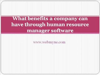 Human resource management solution