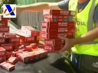 La policía incauta 10.000 cajetillas de tabaco