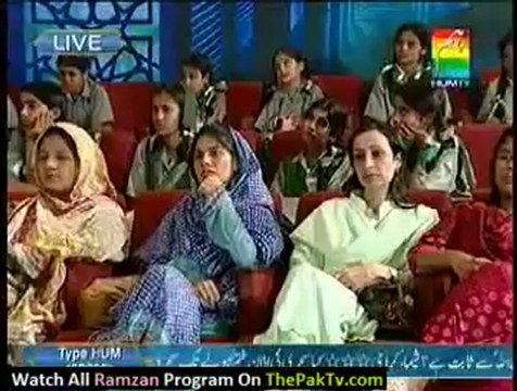 Noor e Ramzan Hum Ke Saath By Hum TV - 31st July 2012 (Aftar) - Part 4
