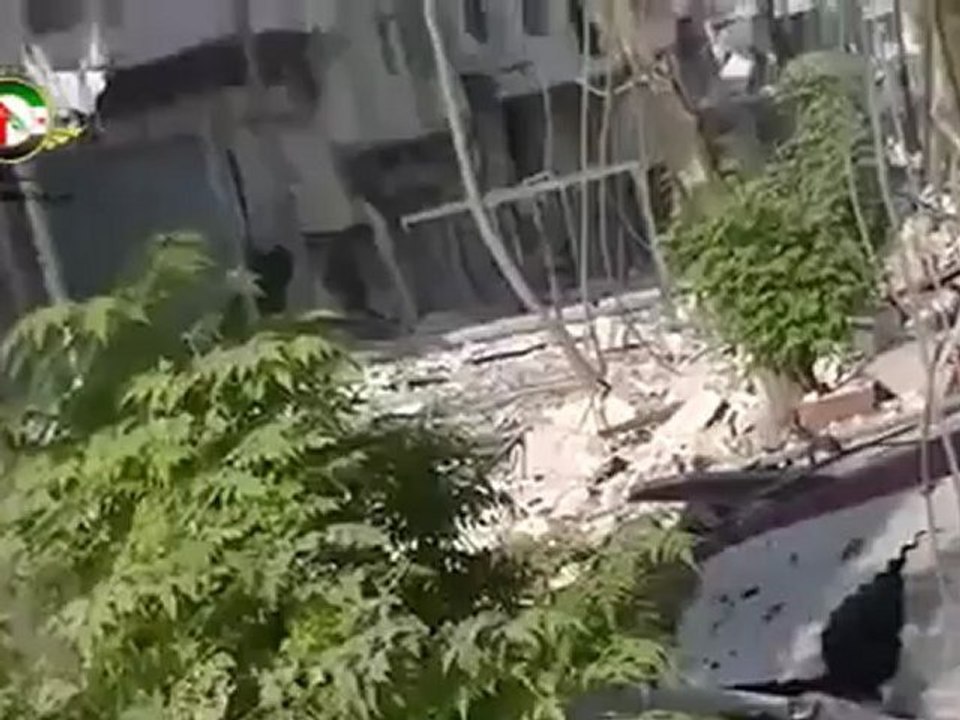 Syria فري برس  حمص الدمار الذي لحق بحي جورة الشياح بسبب استهدافه دوما بقذائف الدبابات ومدفعية الميدان من قبل عصابات الاسد 1 8 2012 Homs