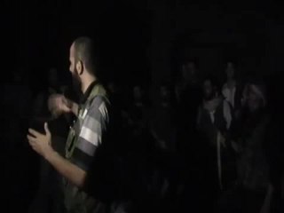 Syria فري برس حلب بيان قائد معركة الفرقان في مضافة بيت بري  31 7 2012 Aleppo