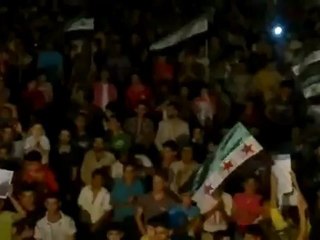 Syria  فري برس حلب حي الشعار مسائية بعد صلاة التراوايح 31 7 2012 ج1 Aleppo