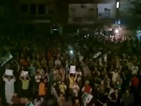 Syria فري برس حلب حي الشعار مسائية بعد صلاة التراوايح 31 7 2012 ج4 Aleppo