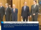 Rajoy asiste a la promesa del presidente del Tribunal de Cuentas