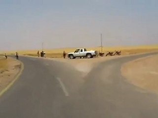 Syria فري برس الرقة حاجز كتيبة صواعق الرحمن الريف الشمالي 31 7 2012 ALrakka